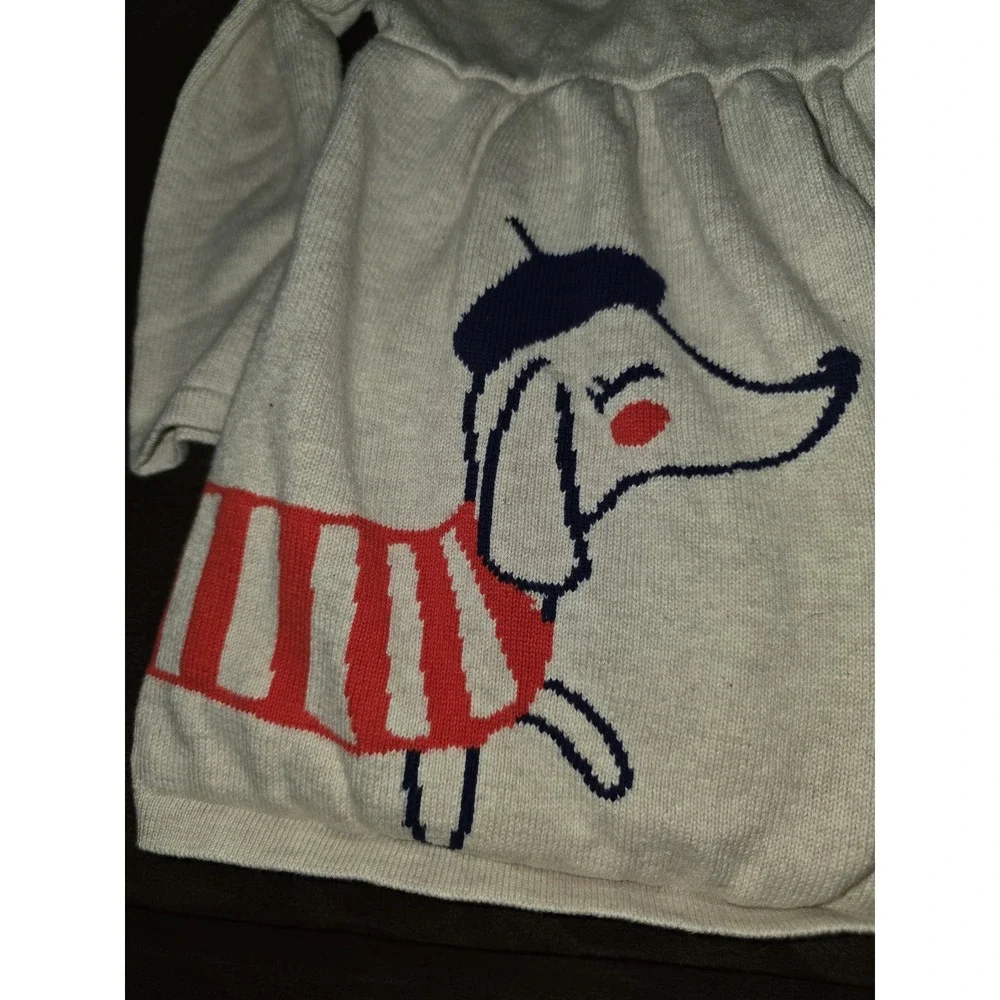 Gymboree mod about orange dog sweater‎ dress size 12 18 months